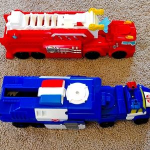 2 Transformers Rescue Bots vehicles